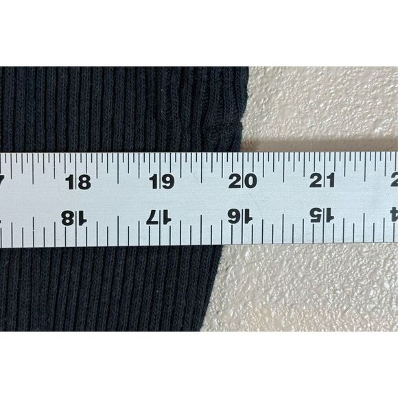 Free People Beach Black Cotton Short Sleeve Midi V-Neck Dress Women’s Small - Picture 8 of 13